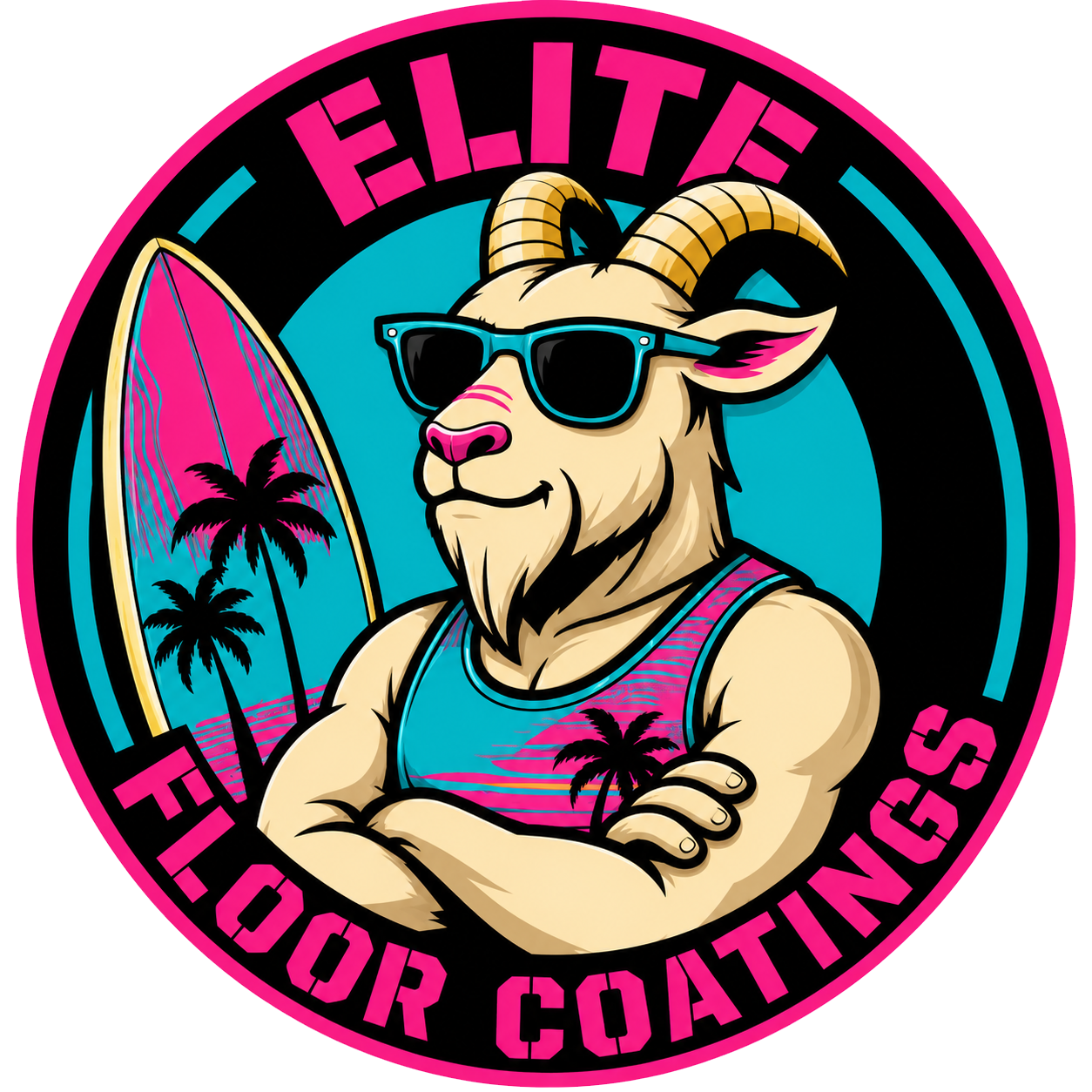 Elite Floor Coatings Goat Logo