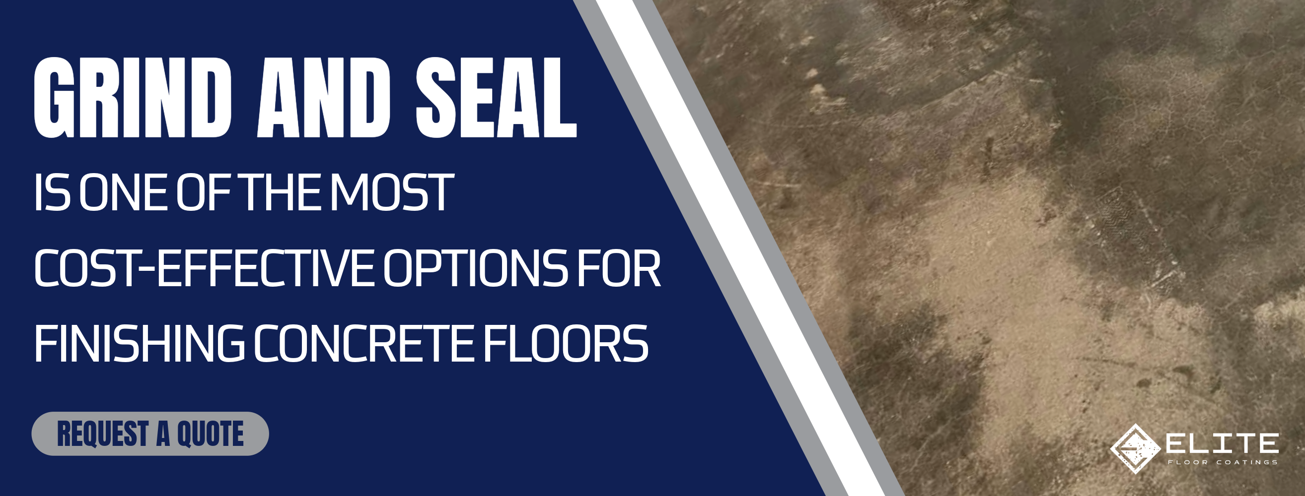 Grind and Seal is least expensive concrete coating option