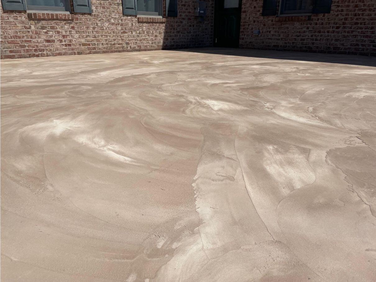 Acrylic cement installed outdoors in Waynesboro, Pennsylvania.