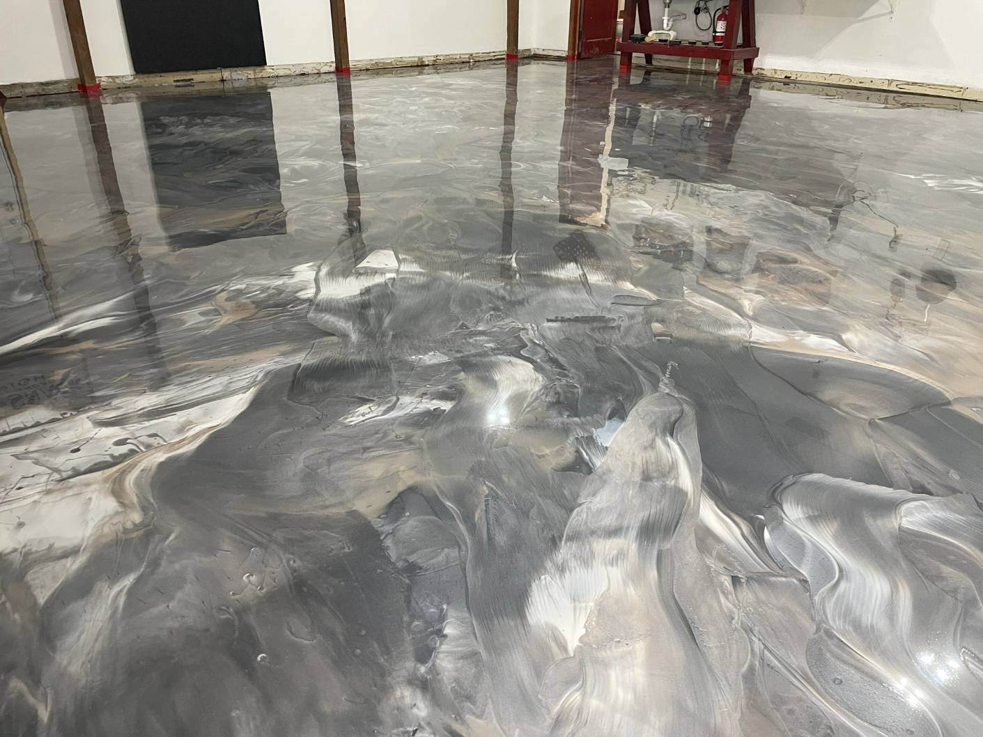 Metallic epoxy installed in Greencastle, PA.