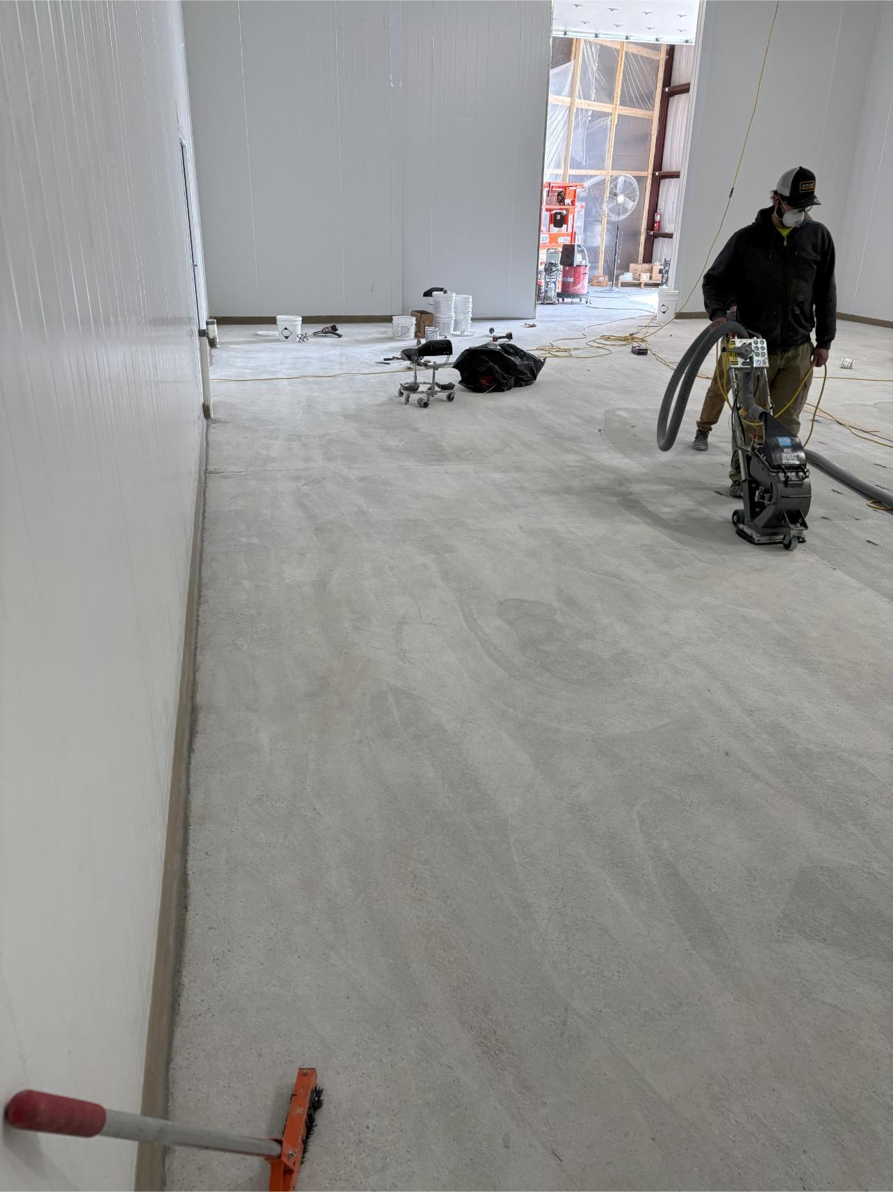 Prepping for a food grade coating in Newville, PA.