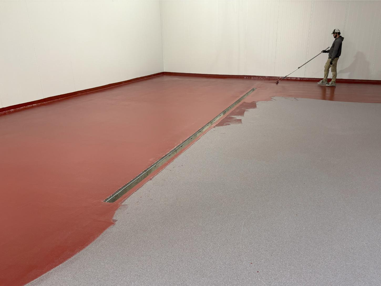An in-progress food grade coating in Newville, PA.