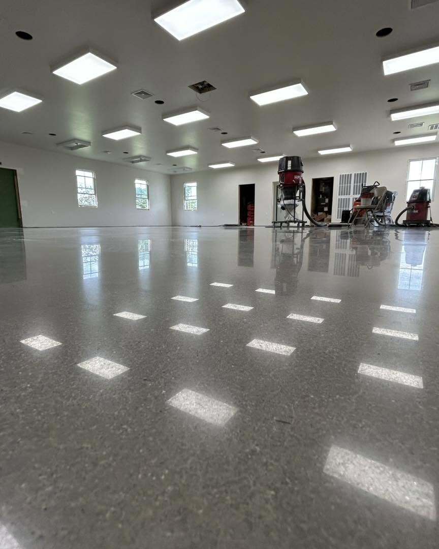 mt zion church concrete floor polish